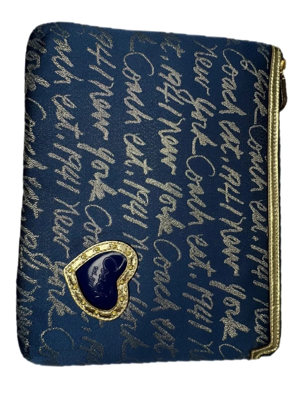 Coach Y2K  Poppy Script Graffiti Media Laptop Zip Case Tablet Sleeve F61034 NWT